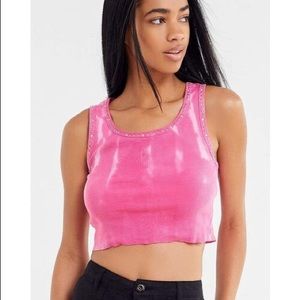 NWT Urban Outfitters UO Mia Tie-Dye Cutoff Tank Top